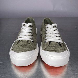 Rocket Dog Rocketdog Sage Green Cloth Canvas Sneakers WOMENS Size 8 NWOB NEW